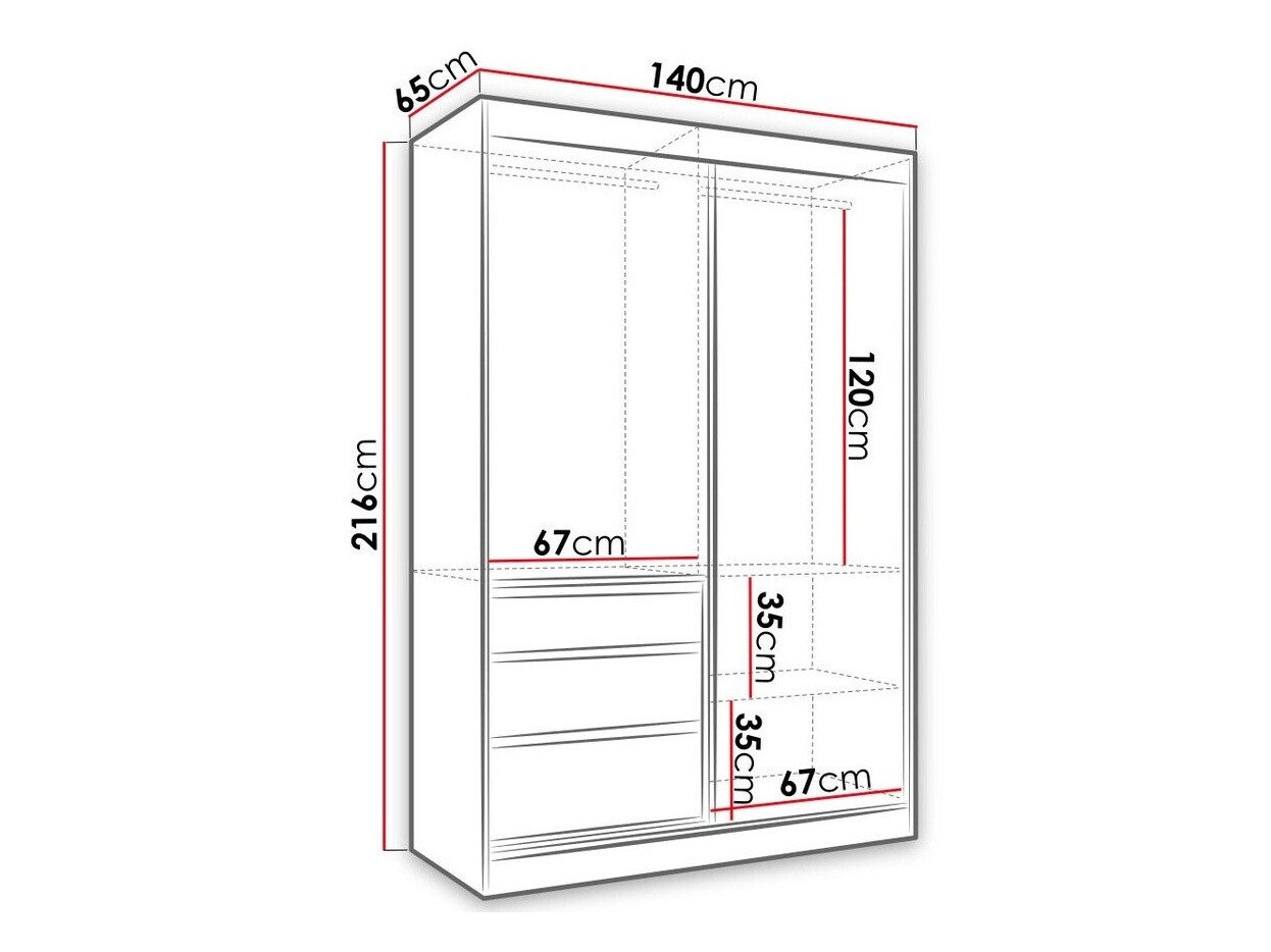 Armoire Toledo 115 (Blanc)