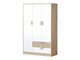 Armoire Tolfere 103 (Chêne clair + Blanc)