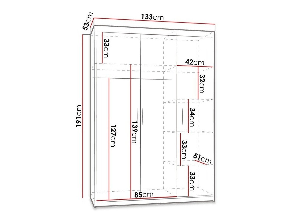 Armoire Novduni 101 (Chêne de Lefkas)