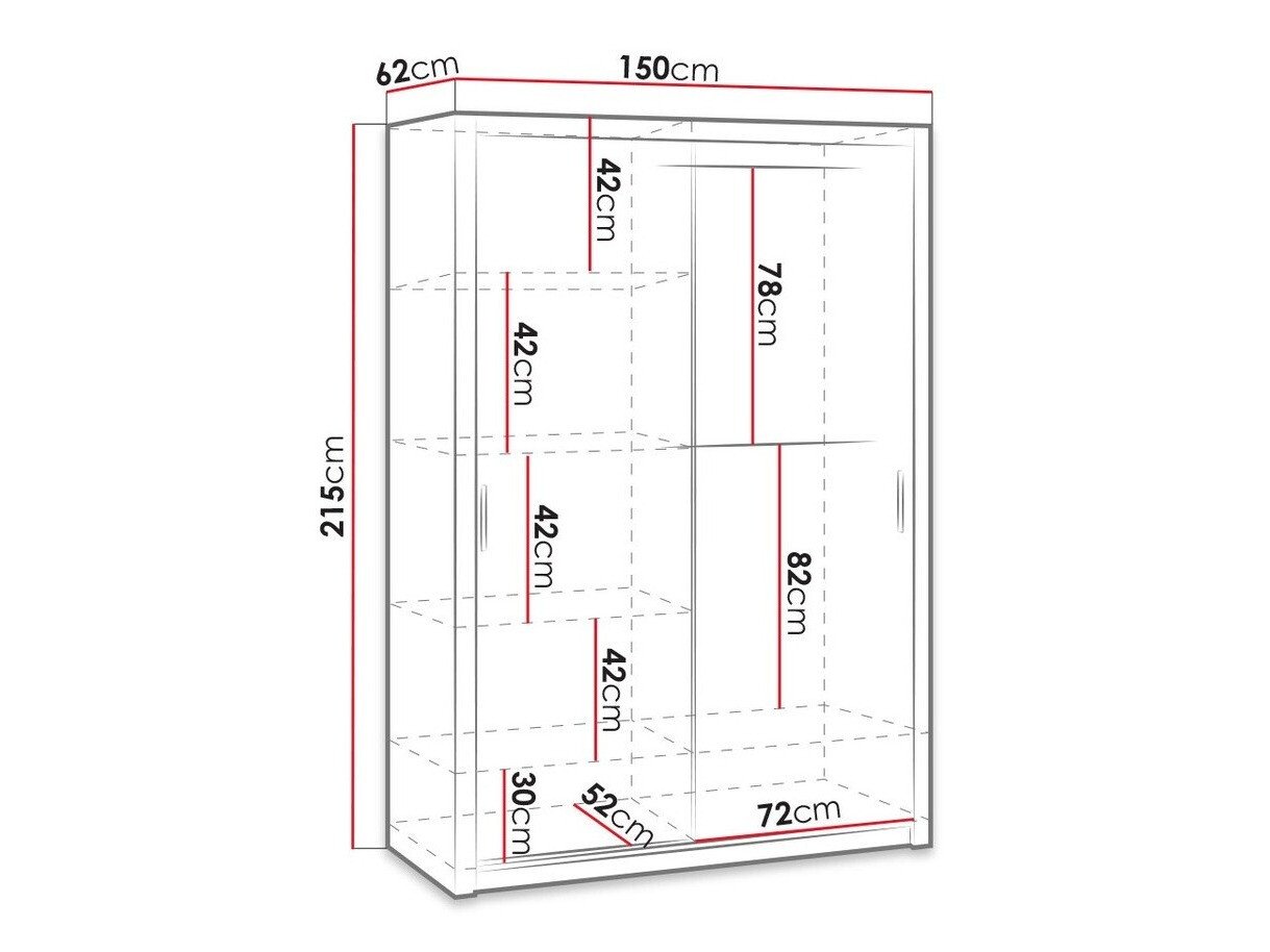 Armoire Catromi 105 (Blanc)