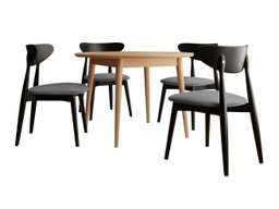 Salle à manger complète Racine 134 (Marron)