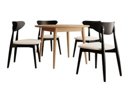 Salle à manger complète Racine 134 (Marron)