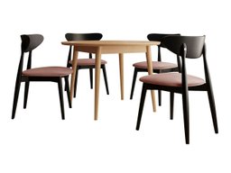 Salle à manger complète Racine 134 (Marron)