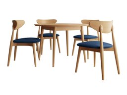 Salle à manger complète Racine 134 (Marron)