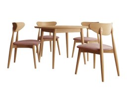 Salle à manger complète Racine 134 (Marron)