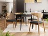 Salle à manger complète Racine 134 (Noir)