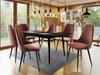 Salle à manger complète Racine 125 (Noir + Magic Velvet 2258)