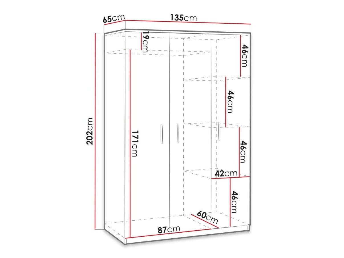 Armoire Catromi 118 (Blanc)
