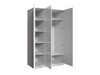 Armoire Campus (Blanc + Blanc brillant)