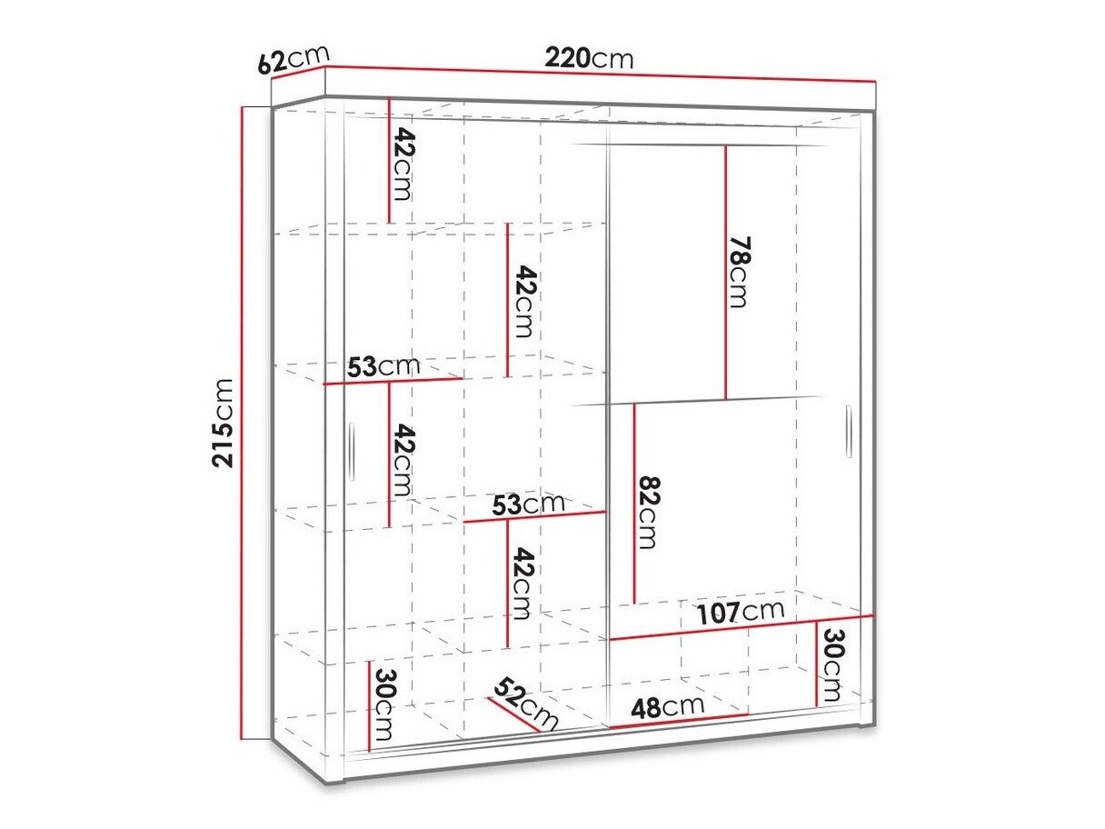 Armoire Catromi 109 (Blanc)