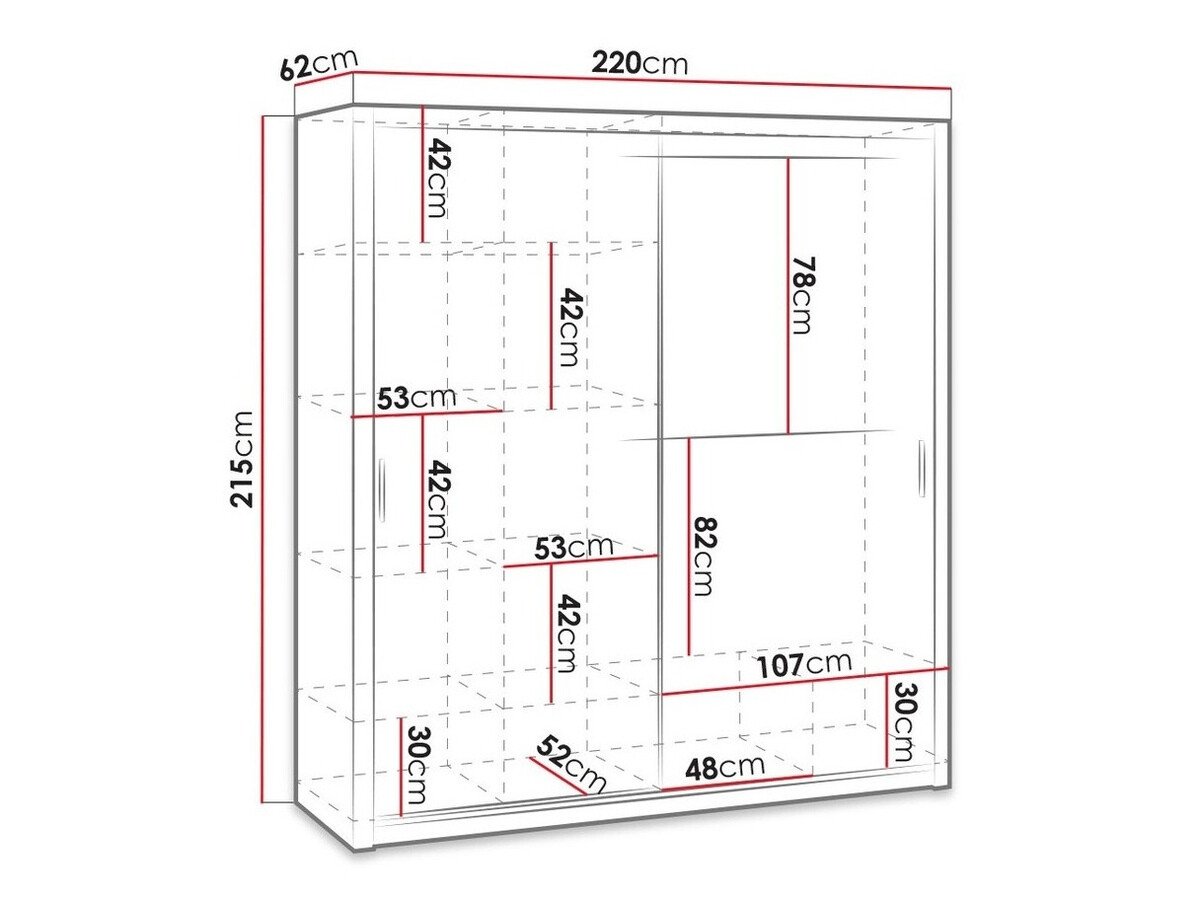 Armoire Catromi 109 (Chêne du Monastery)
