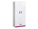 Armoire Sorviru 103 (Blanc + Rose)