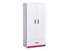 Armoire Sorviru 103 (Blanc + Rose)