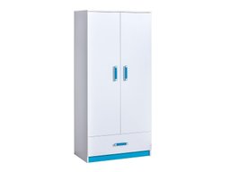 Armoire Sorviru 103 (Blanc + Turquoise)