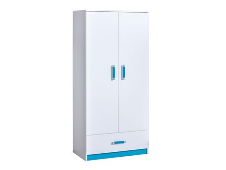 Armoire Sorviru 103 (Blanc + Turquoise)