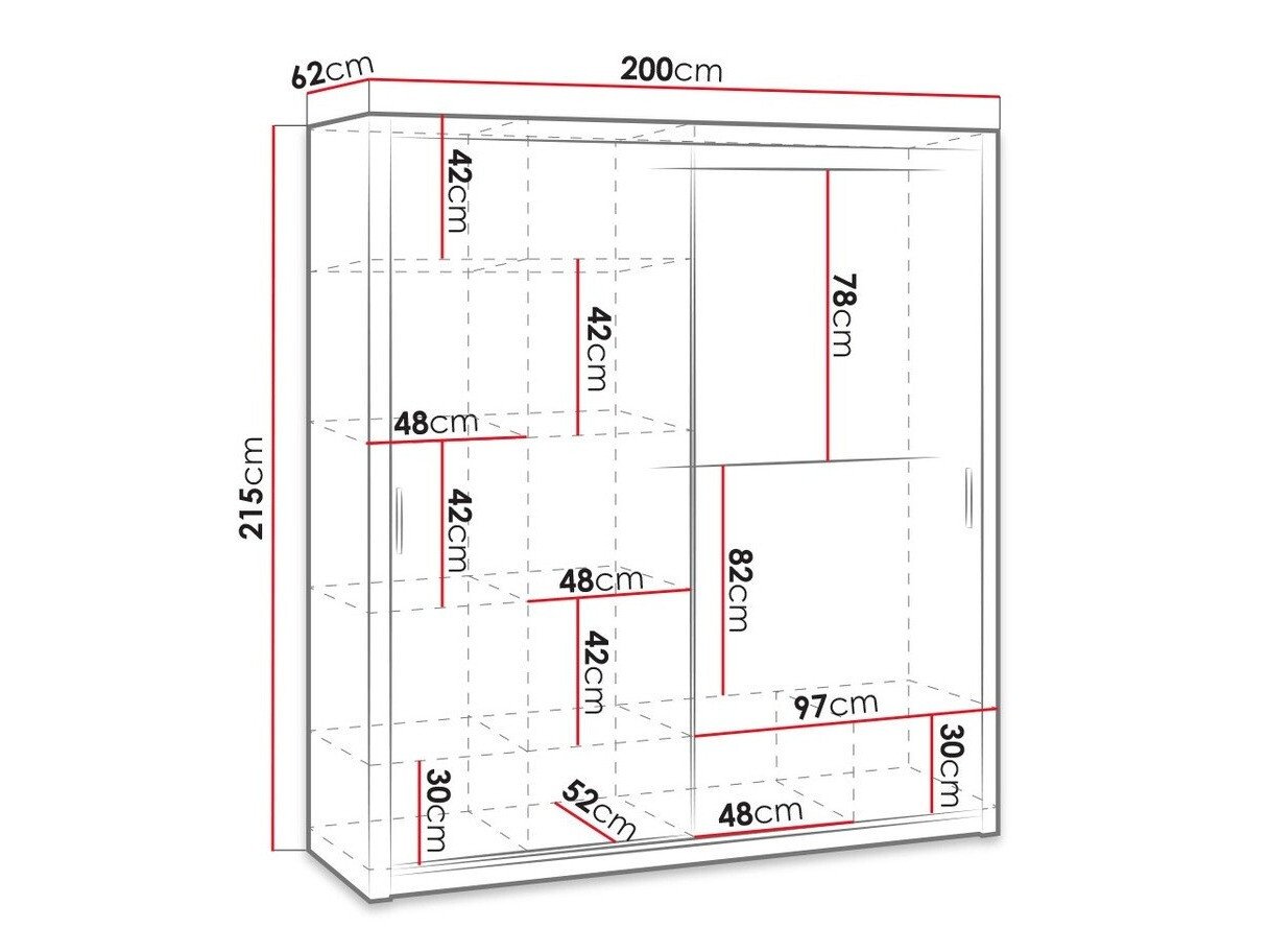 Armoire Catromi 107 (Blanc)