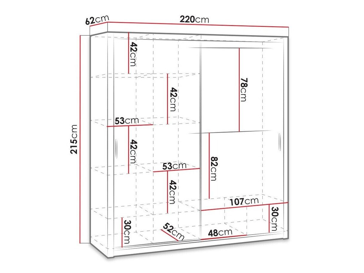 Armoire Catromi 110 (Blanc)