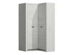 Armoire d'angle Serfeno 110 (Artisanat blanc)