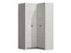 Armoire d'angle Serfeno 110 (Artisanat blanc)