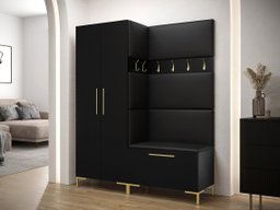 Meuble d'entrée Tivsoa 100 (Noir)