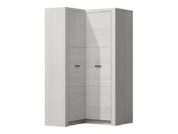 Armoire d'angle Serfeno 111 (Artisanat blanc)