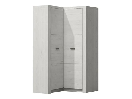 Armoire d'angle Serfeno 111 (Artisanat blanc)