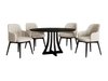 Salle à manger complète Racine 128 (Noir)