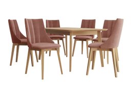 Salle à manger complète Racine 139 (Marron + Magic Velvet 2258)