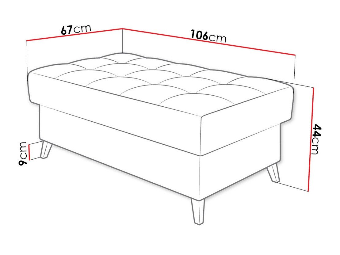 Banc rembourré Comfivo Agnus (Fresh 11)