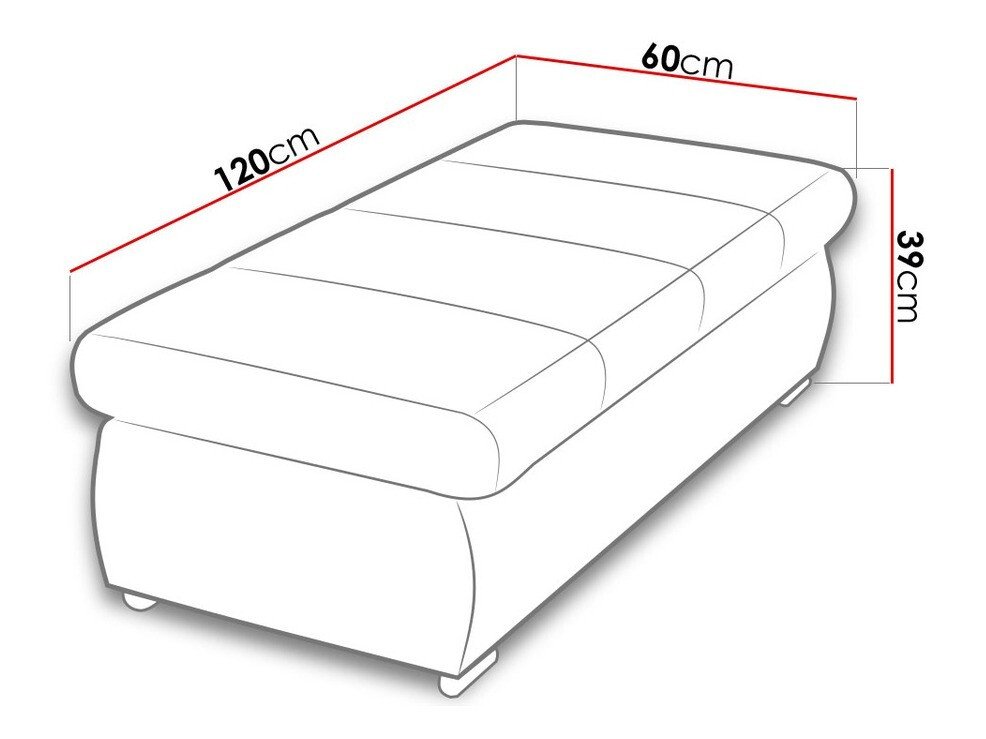 Banc rembourré Comfivo Olivetum I (Soft 029 + Majorka 03)