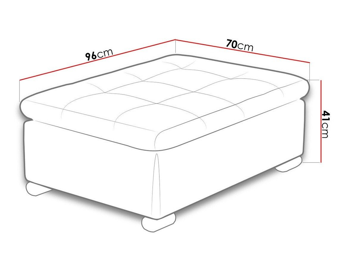 Banc rembourré Comfivo Gemma I (Soft 020 + Majorka 03)
