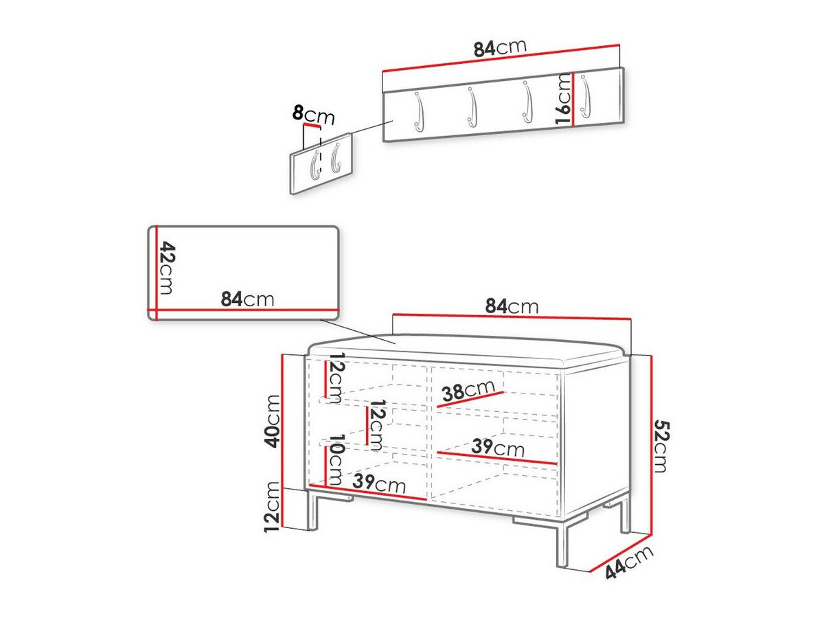 Meuble d'entrée Nomal VIII (Manila 26)