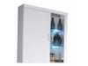 Armoire murale Odebeli 101 (Blanc + Blanc brillant)