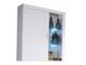 Armoire murale Odebeli 101 (Blanc + Blanc brillant)