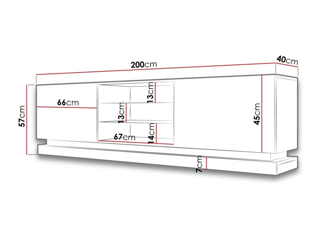 Meuble TV Charlotte 128 (Blanc + Blanc brillant)