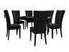 Salle à manger complète Racine 144 (Noir + Magic Velvet 2219)