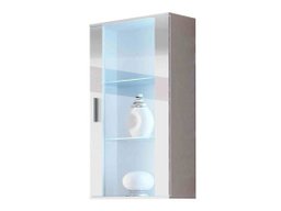 Armoire murale Tornola 103 (Blanc + Blanc brillant)