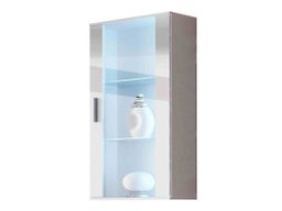 Armoire murale Tornola 103 (Blanc + Blanc brillant)