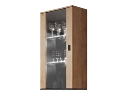 Armoire murale Tornola 103 (Chêne de Lefkas + Noir)