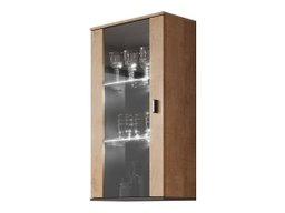 Armoire murale Tornola 103 (Chêne de Lefkas + Noir)