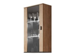 Armoire murale Tornola 103 (Chêne de Lefkas + Noir)