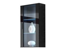 Armoire murale Tornola 103 (Noir + Noir brillant)