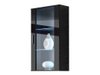 Armoire murale Tornola 103 (Noir + Noir brillant)