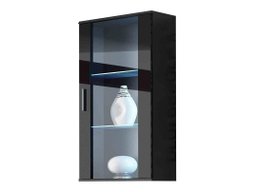Armoire murale Tornola 103 (Noir + Noir brillant)