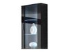 Armoire murale Tornola 103 (Noir + Noir brillant)