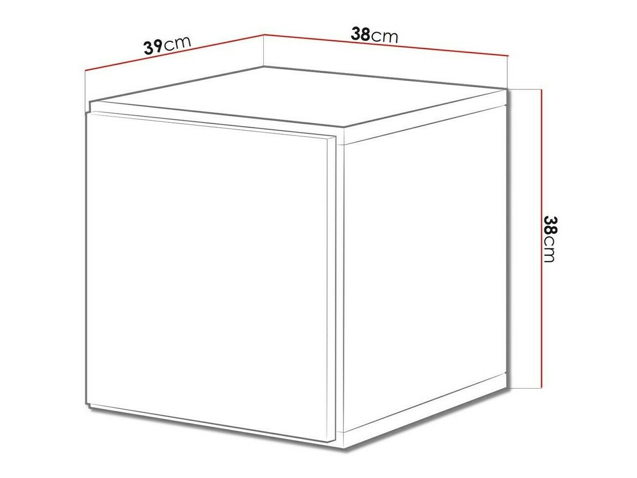 Armoire murale Corbele 104 (Anthracite + Chêne wotan)