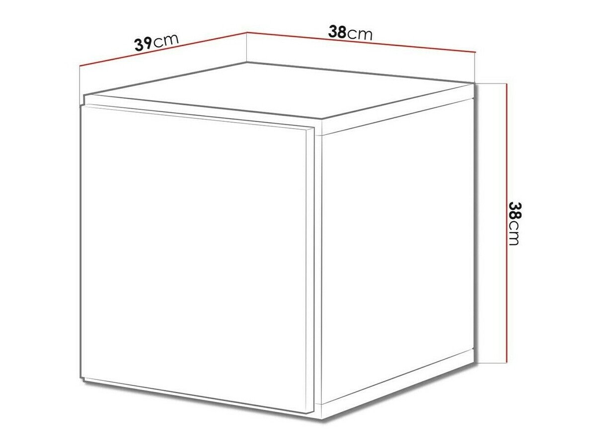 Armoire murale Corbele 104 (Noir)