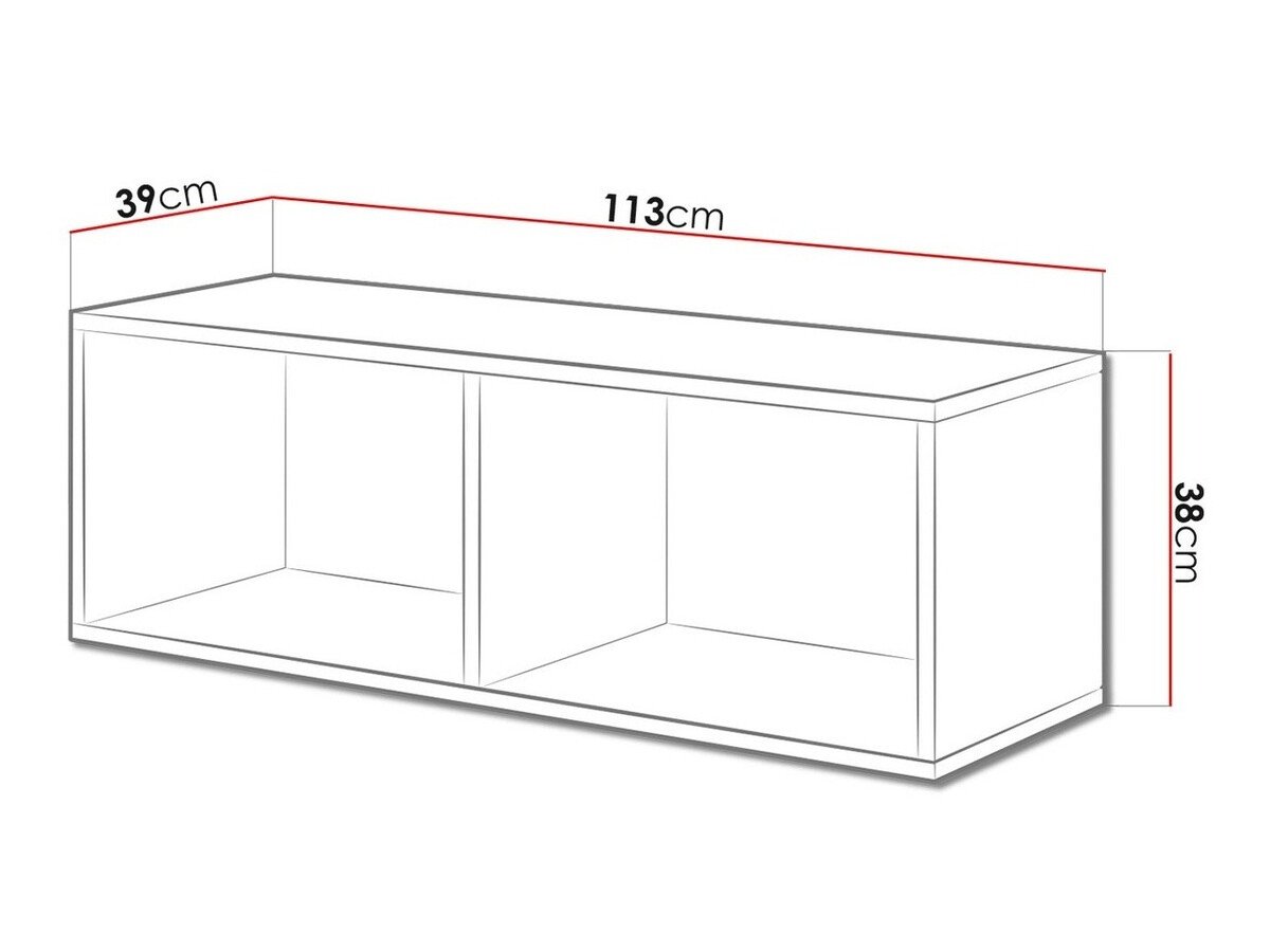 Étagère murale Corbele 101 (Anthracite)
