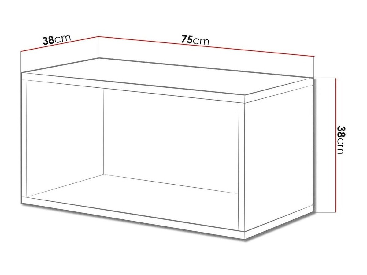 Étagère murale Corbele 103 (Blanc)