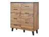 Commode Larfloi 104 (Chêne wotan + Noir)